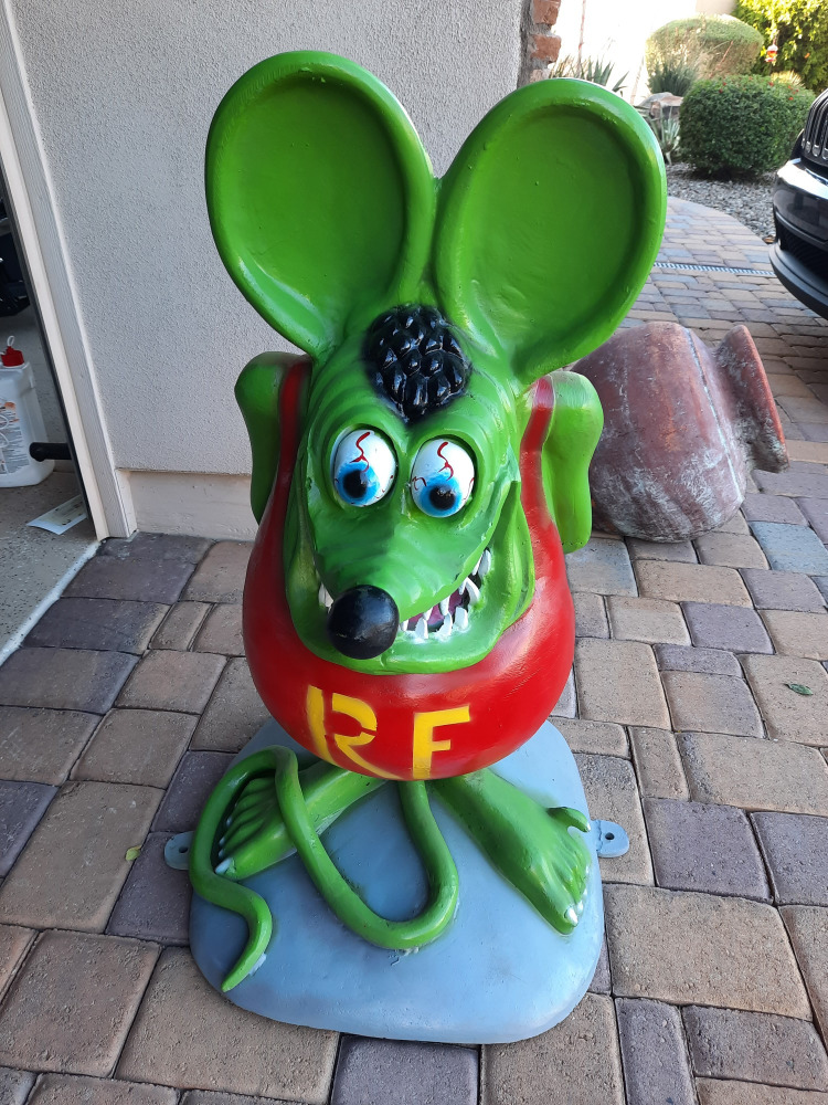 M Rat Fink Cast Aluminum Statue Mag Auctions