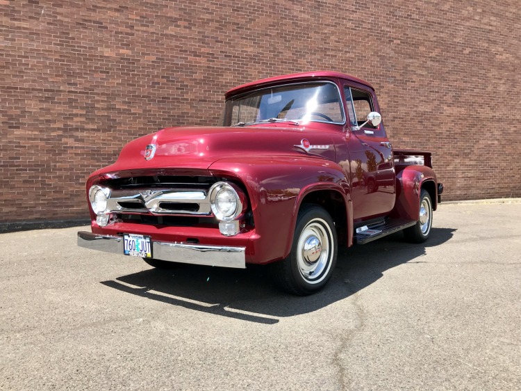MOTOR MAX – Ford F-100 Pick-up GULF 1956 – Échelle 1/24 – Noir Et Rouge