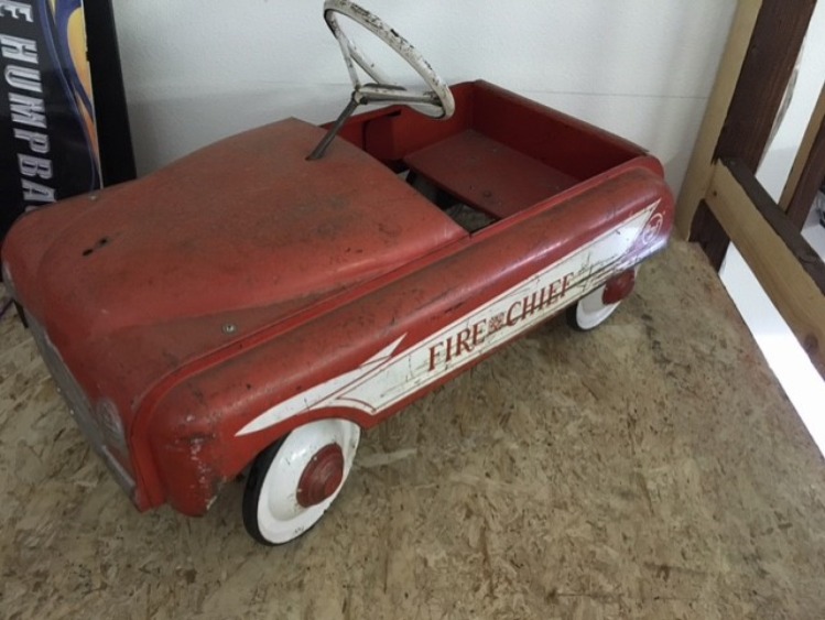 Z54 1950 S AMF FIRE CHIEF PEDAL CAR ORIGINAL MAG Auctions